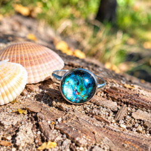 Cabochon Ring Karibisches Meer