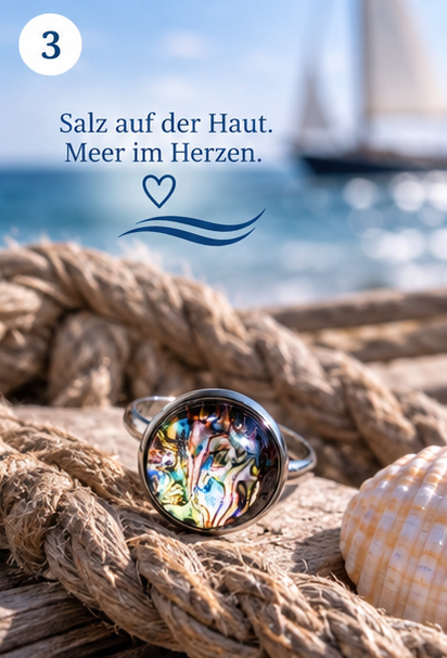 Cabochon Ring Indischer Ozean