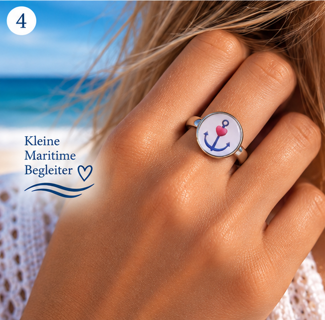 Cabochon Ring Ankerliebe