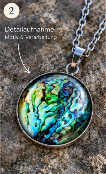 Cabochon Halskette Pazifik