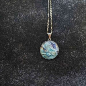 Cabochon Halskette Blue