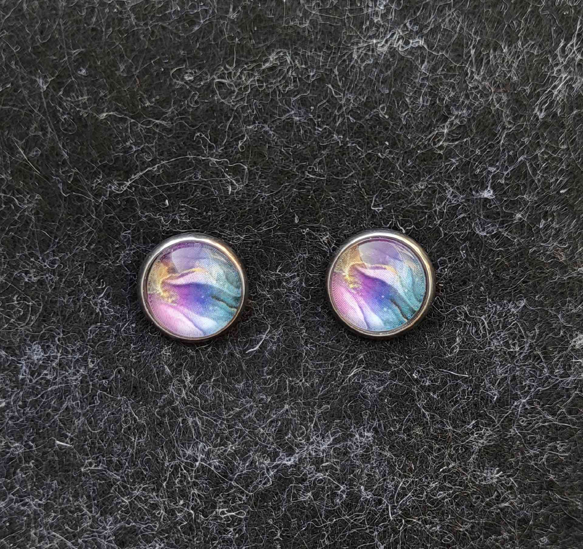 Cabochon Ohrstecker Cosmic