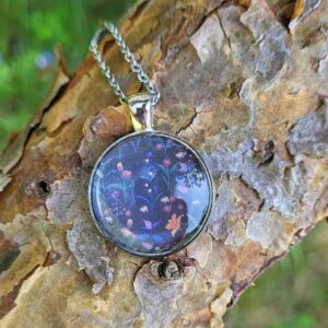 Cabochon Halskette Frühling