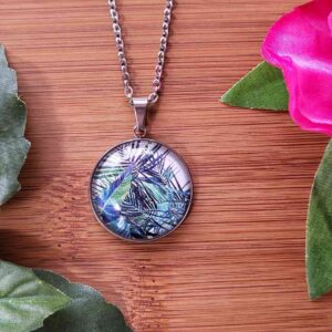 Cabochon Halskette Dschungel