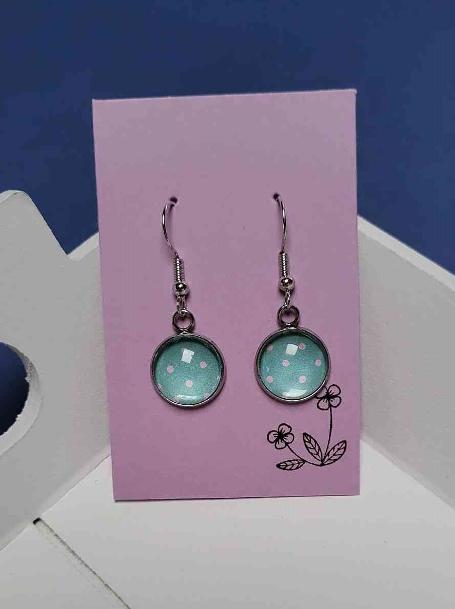 Cabochon Ohrringe Mint