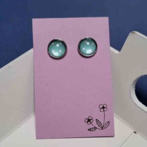 Cabochon Ohrstecker Mint