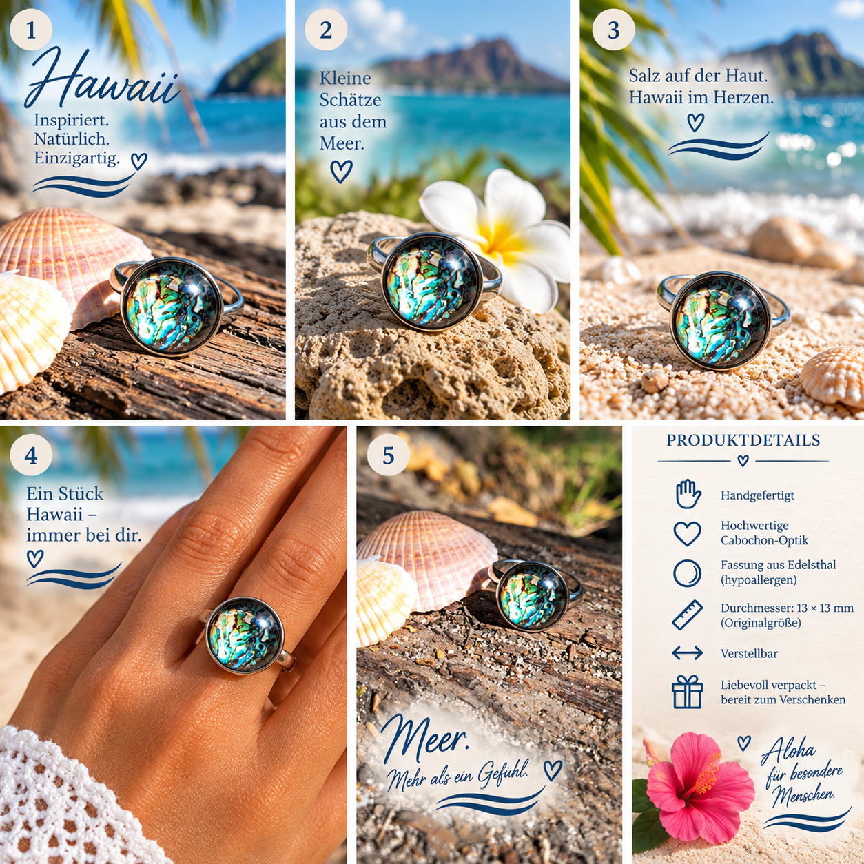 Cabochon Ring Pazifik